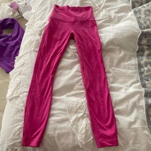 Pink double align Lululemon leggings